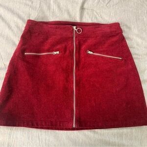 Rue 21 Red Zippered Women's Skirt